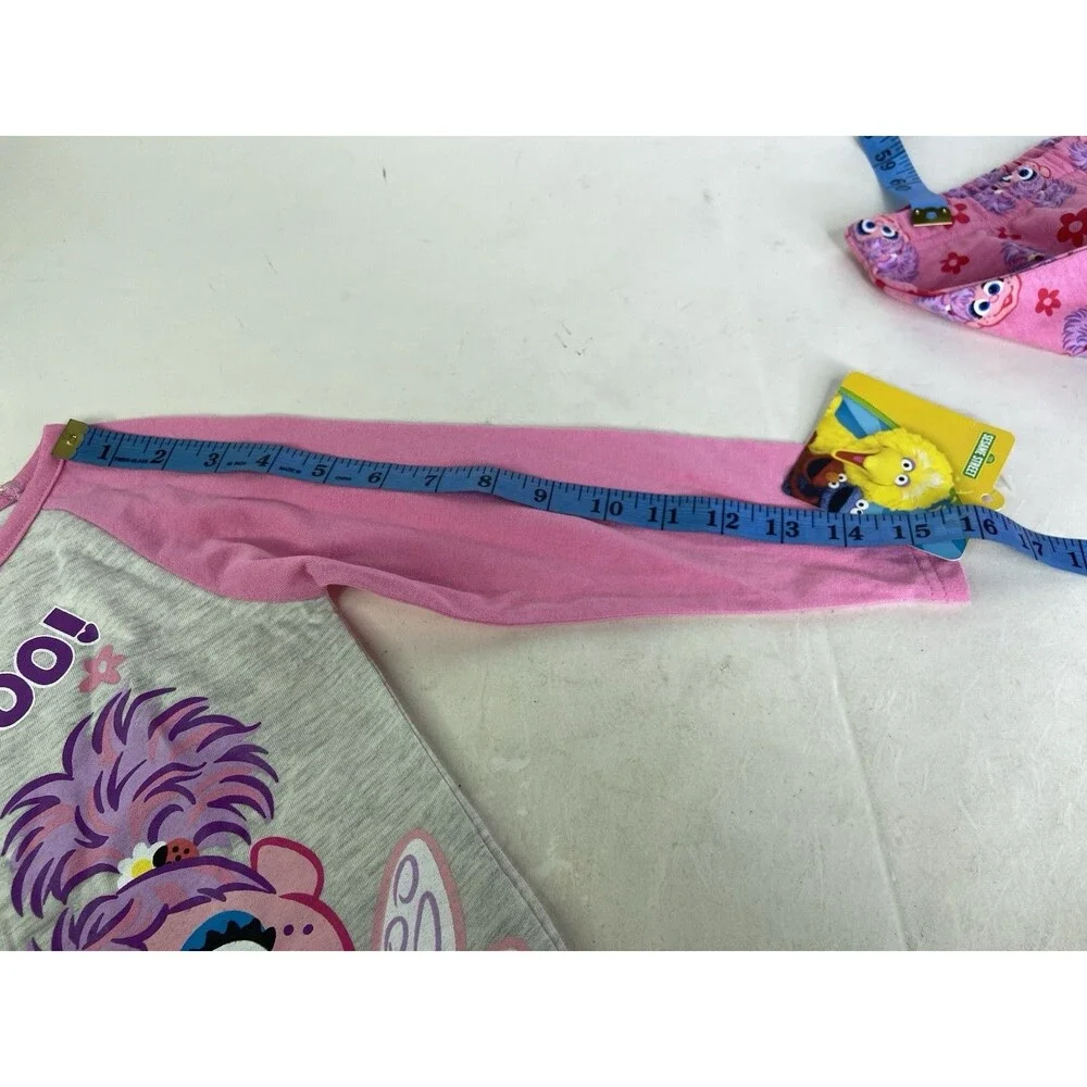 Sesame Street Abby Cadabby 2 Piece Long Sleeve Top Pants Outfit Set Girls 3T